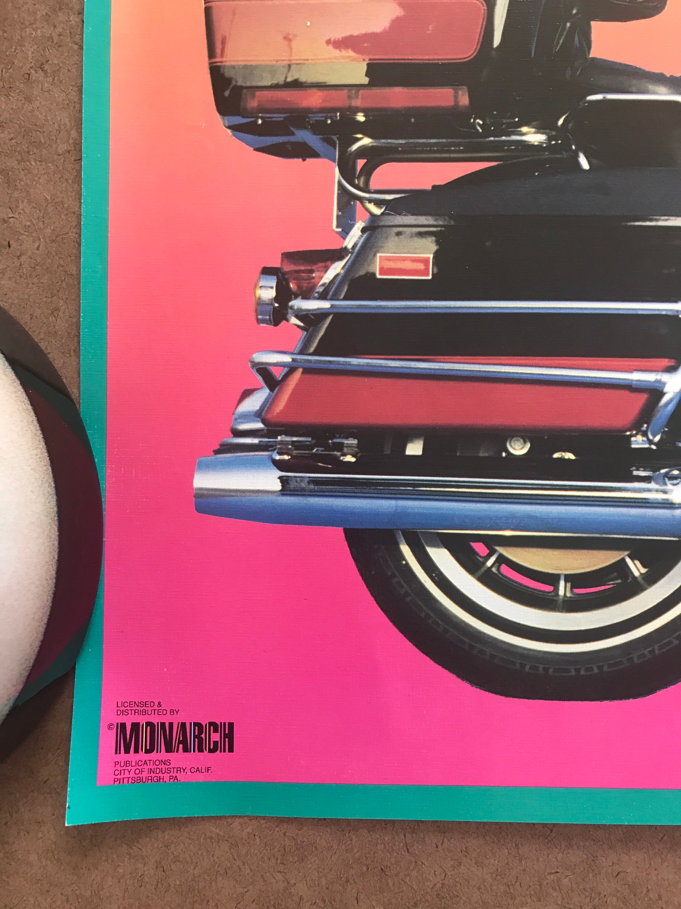 ヴィンテージ 1970 年代 1980 年代 ハーレー ダビッドソン ピンナップ