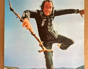 Vintage 1970s Salvador Dali the genius poster artist portrait