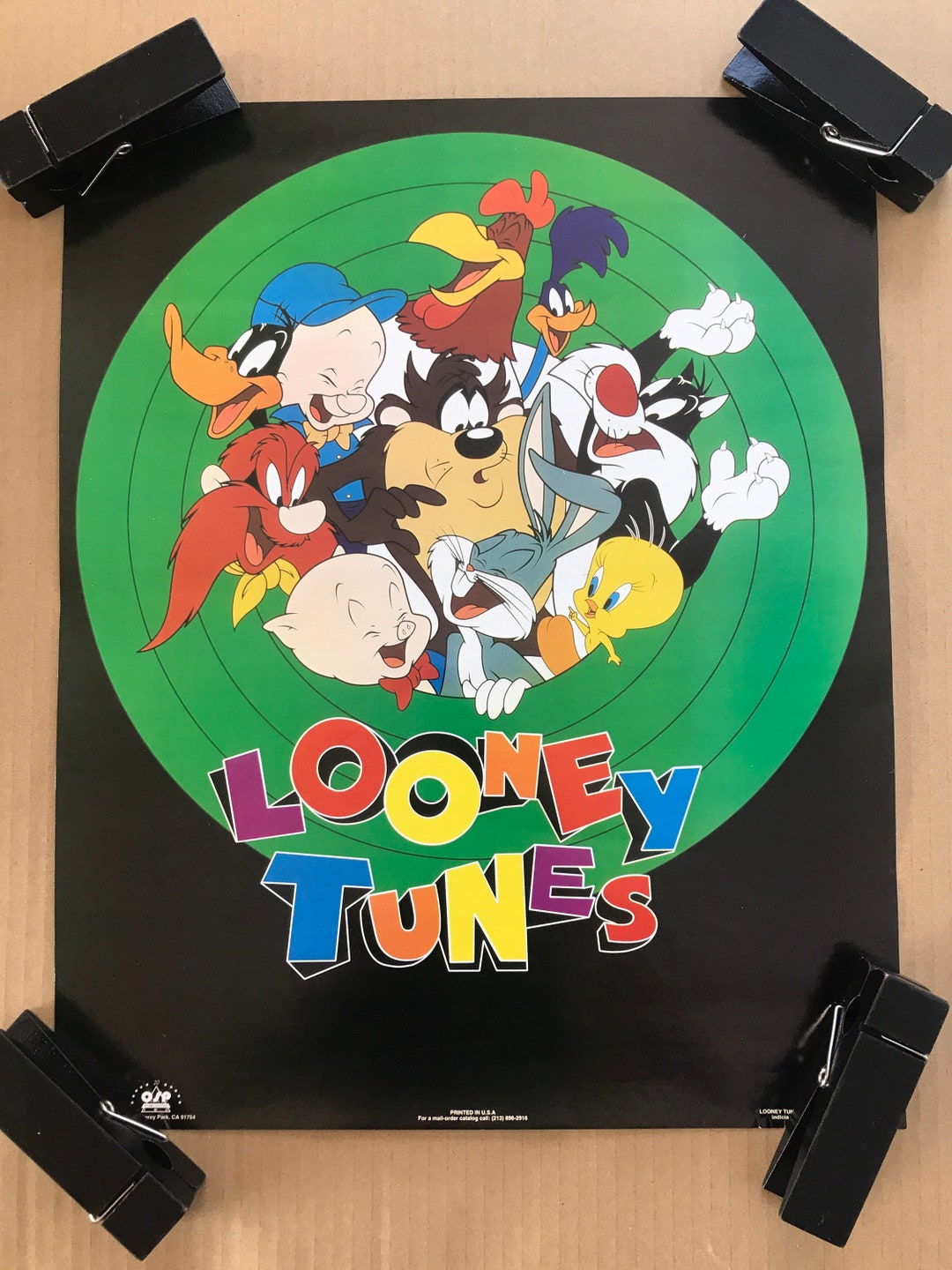 希少　美品　1994年　ワーナーブラザーズ　ルーニーテューンズ　フォトフレーム Vintage LOONEY TUNES 1994 WARNER BROS STUDIO STORE 3D