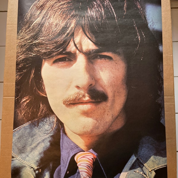 George Harrison The Beatles 1970 pace music vintage poster