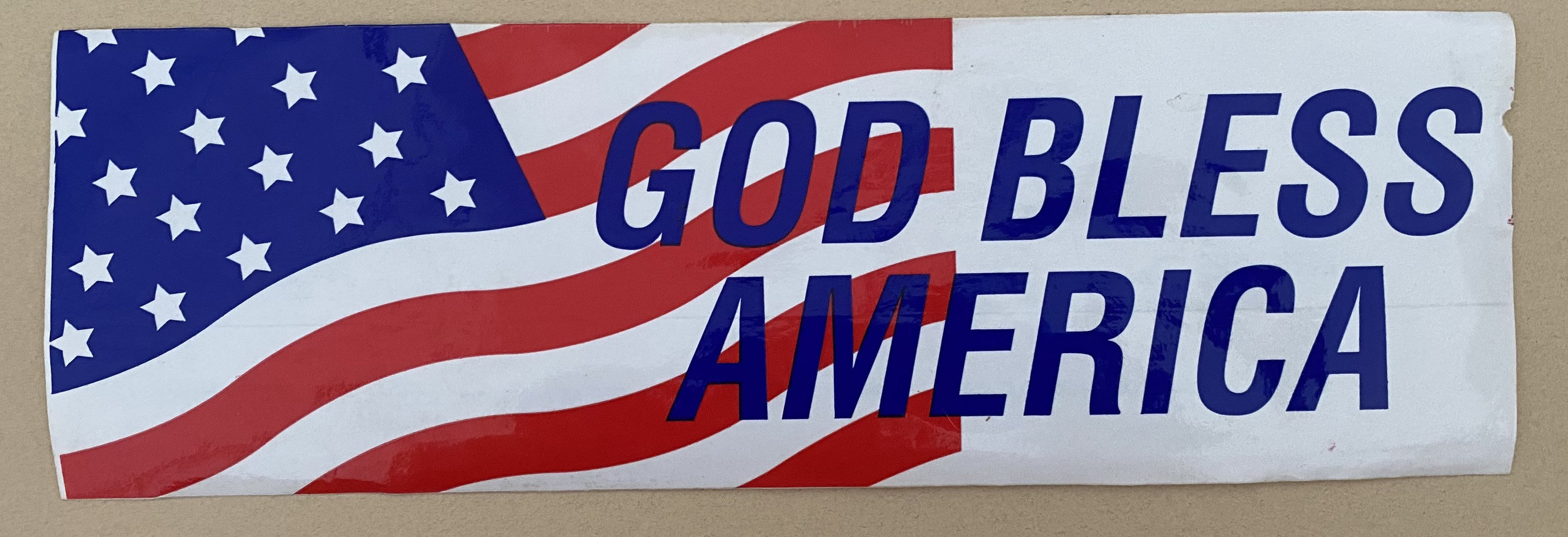 God Bless America Vintage Bumper Sticker US Flag - Etsy