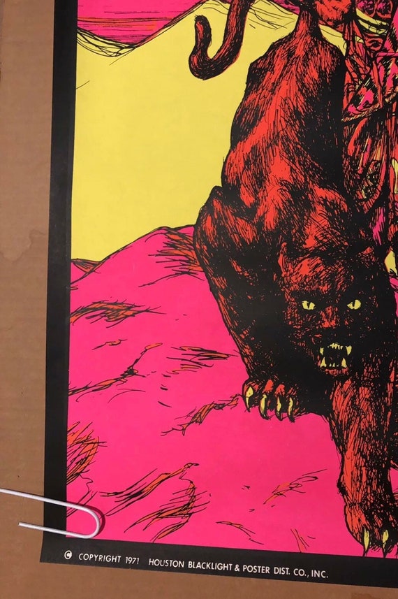 The Rulers II Original Vintage Blacklight Poster 1971