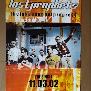 cartel vintage profetas perdidos recuerdos musicales de la década de 1990