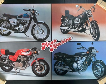 ミーンマシン バイク コラージュ ハーレーダビッドソン 1980
