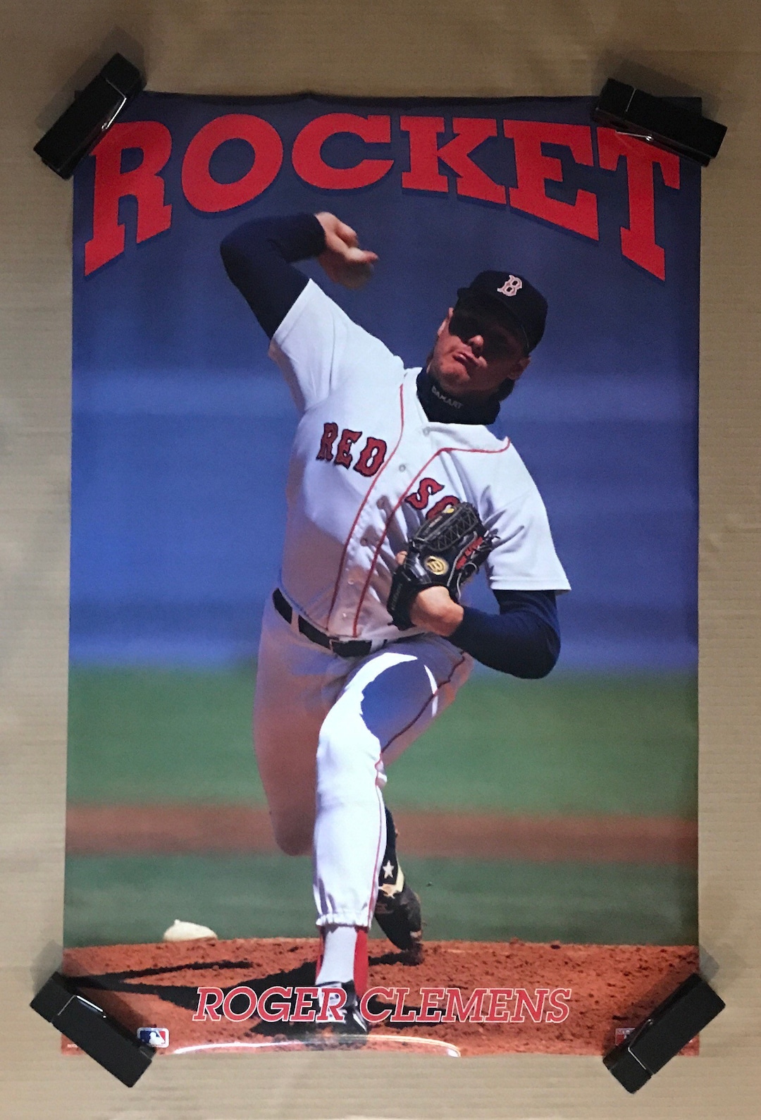 Vintage Original 1991 Rocket Roger Clemens Poster Baseball Sports