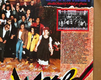 ビンテージポスター ウィー・アー・ザ・ワールド 音楽記念品 1980年代