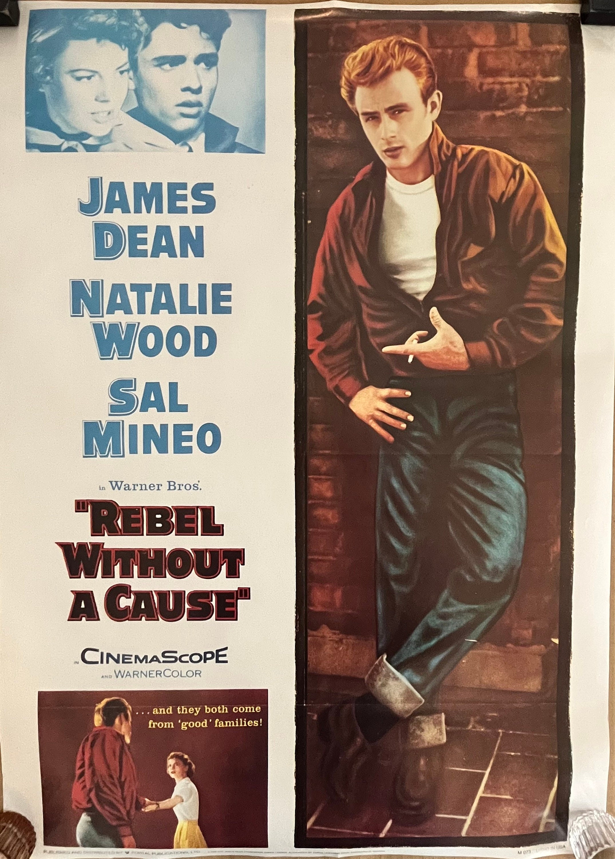 Vintage Original Poster Rebel Without A Cause Jame Dean 1966 - Etsy