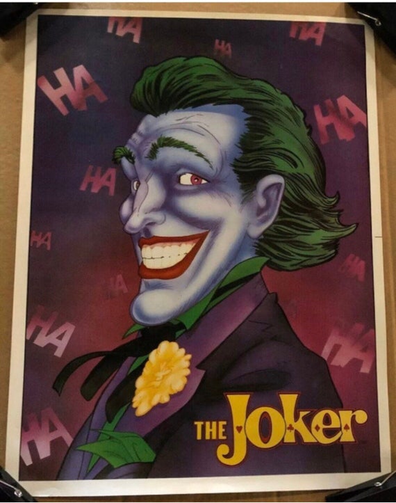 2 Vintage Poster Joker & Yogi Bear Poster Hanna-barbera 1991