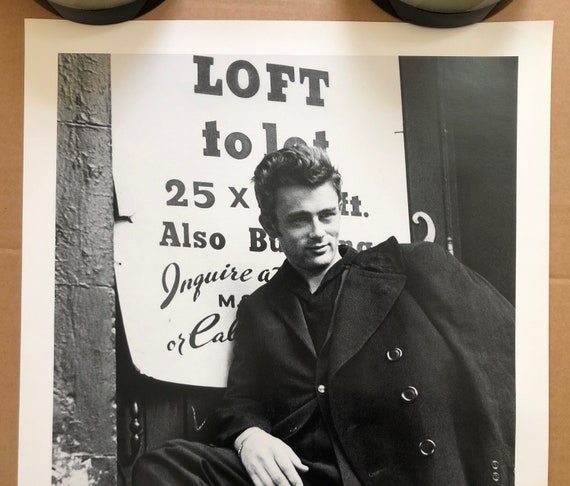 James Dean Poster New York City Photo Shoot Silver Screen 1982 Ray