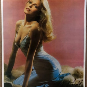 Cartel Vintage original Cheryl Ladd Charlie's Angels 1970s lencería de televisión