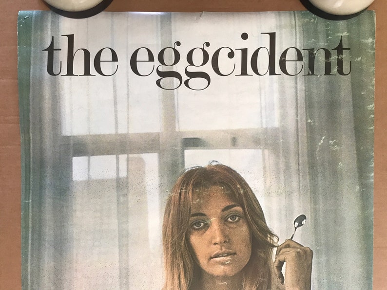 Vintage Original 1970s 1980s the Eggcident Poster Nudes Naked Etsy