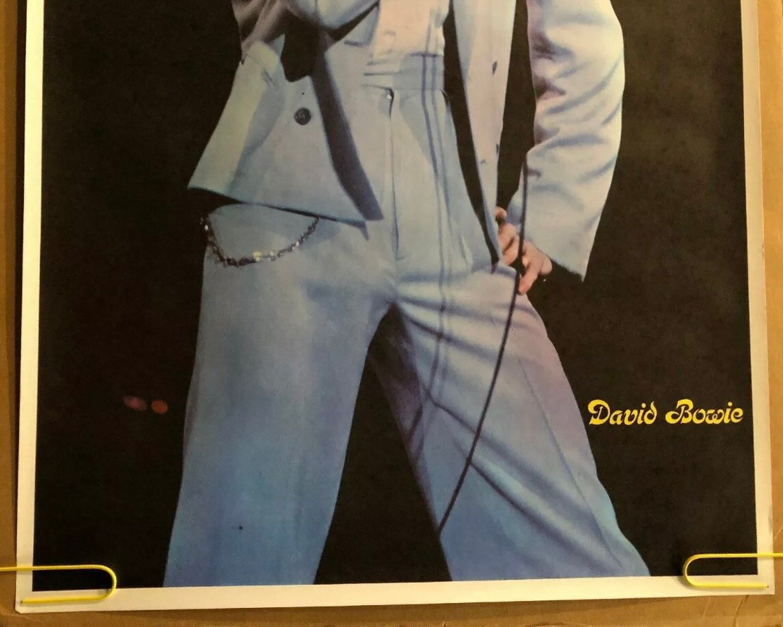 Original Vintage Poster David Bowie Music Memorabilia Pin up 1970’s on ...