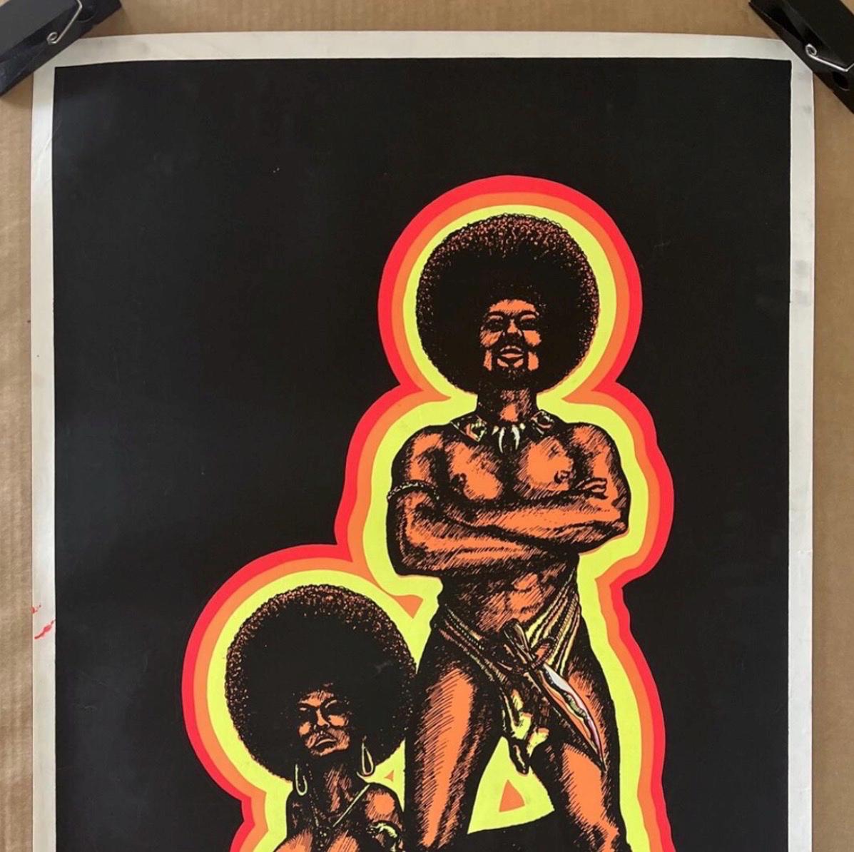 Vintage Blacklight Panther Poster - Etsy