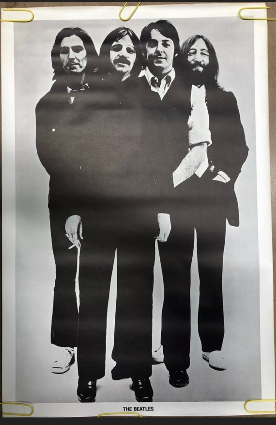 The Beatles Original Vintage Poster 1970s Music Memorabilia Pinup