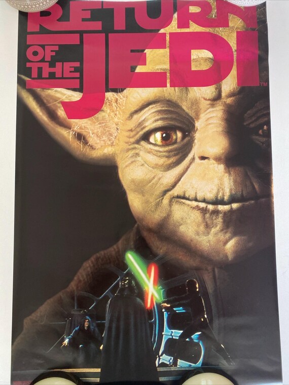 Star Wars Return of the Jedi Vintage Poster Yoda 24”x36