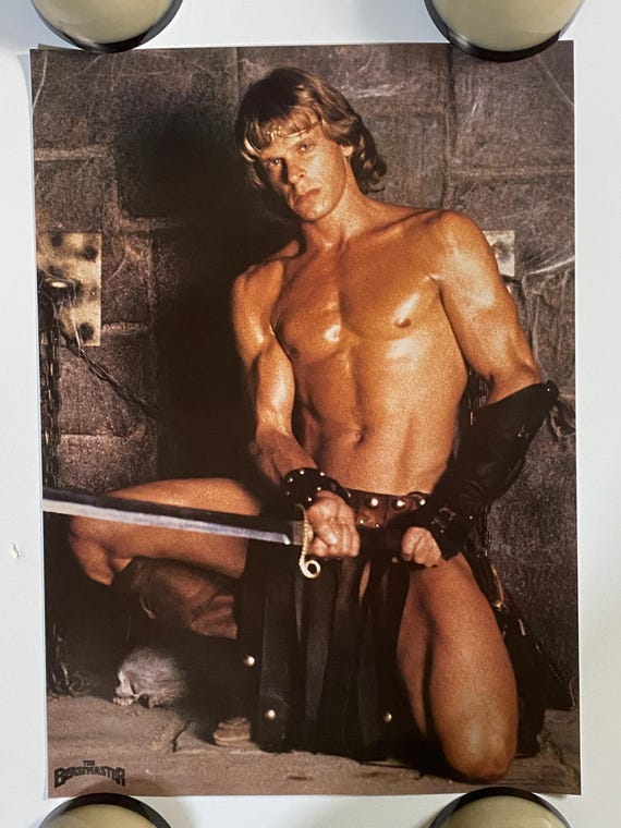 Marc Singer Vintage Poster Original Pro Arts Dar The Beastmaster 1982 Movie