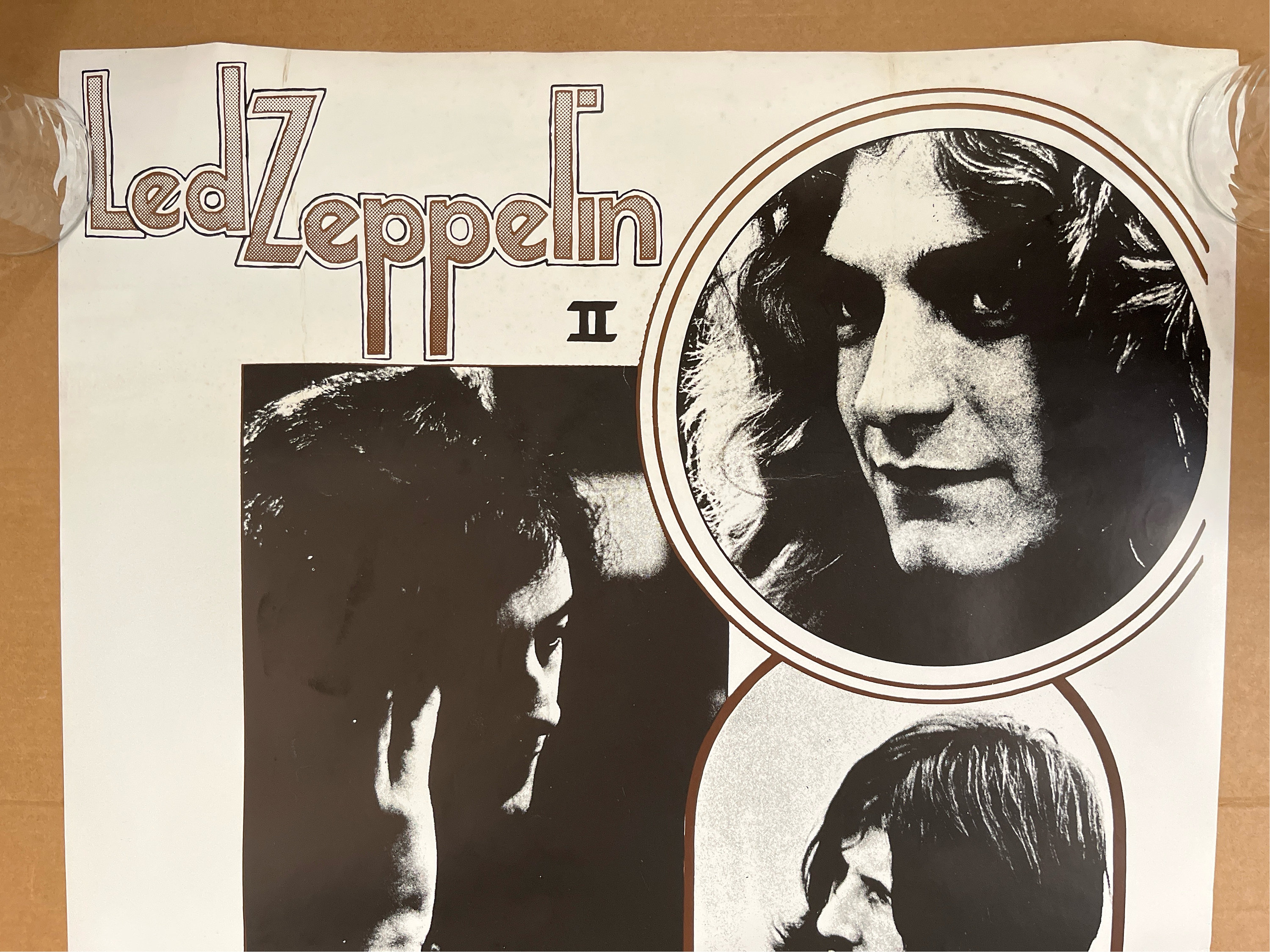 Led Zeppelin II Original Vintage Poster 1970s Rock and Roll Music
