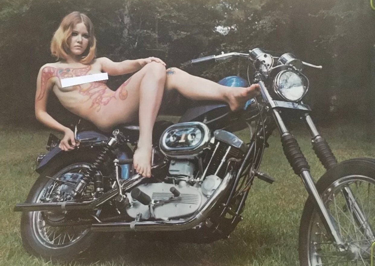 Nude women and motorcycles