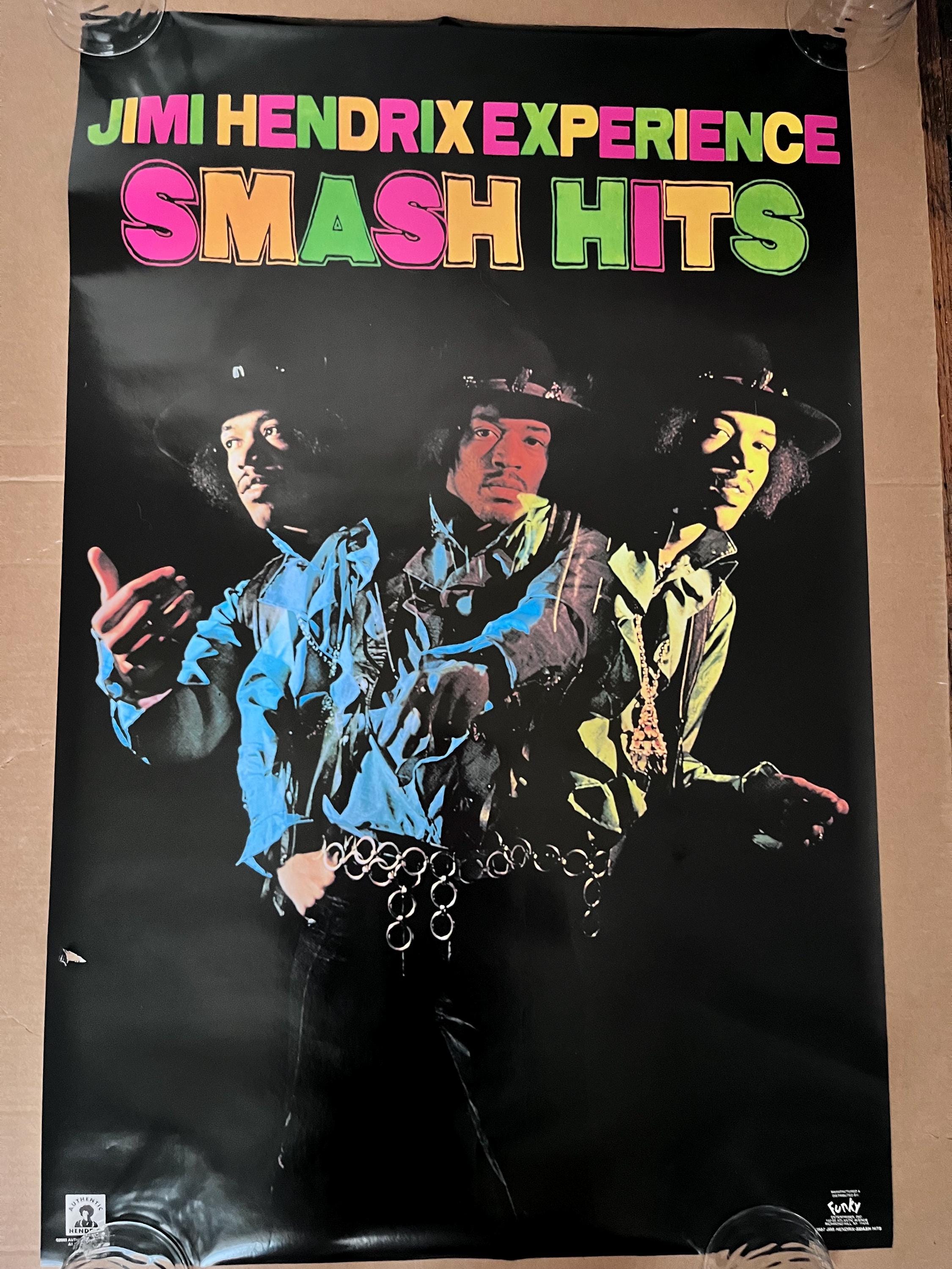 Jimi Hendrix Vintage Poster Smash Hits Photo Style Treo
