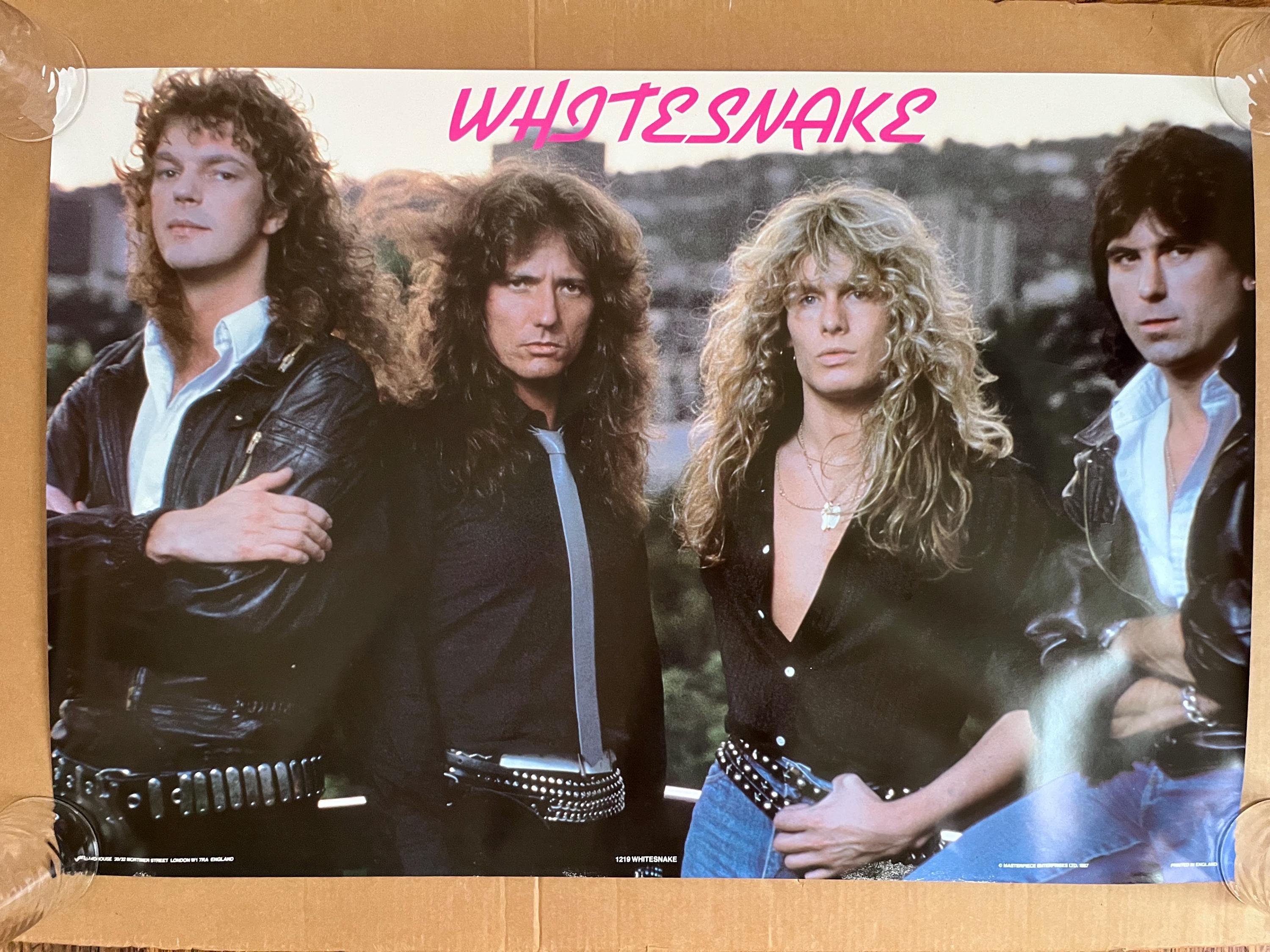 Whitesnake Vintage Poster 1987 Rock N Roll Music Group Photo Pinup