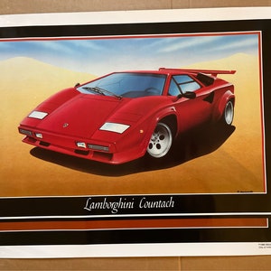 ランボルギーニ カウンタック プリント 1970年代 クラシック スーパー