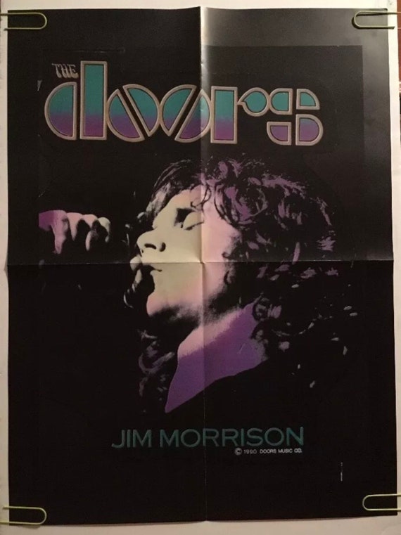 Vintage Original 1990 the Doors Music Memorabilia Poster Jim