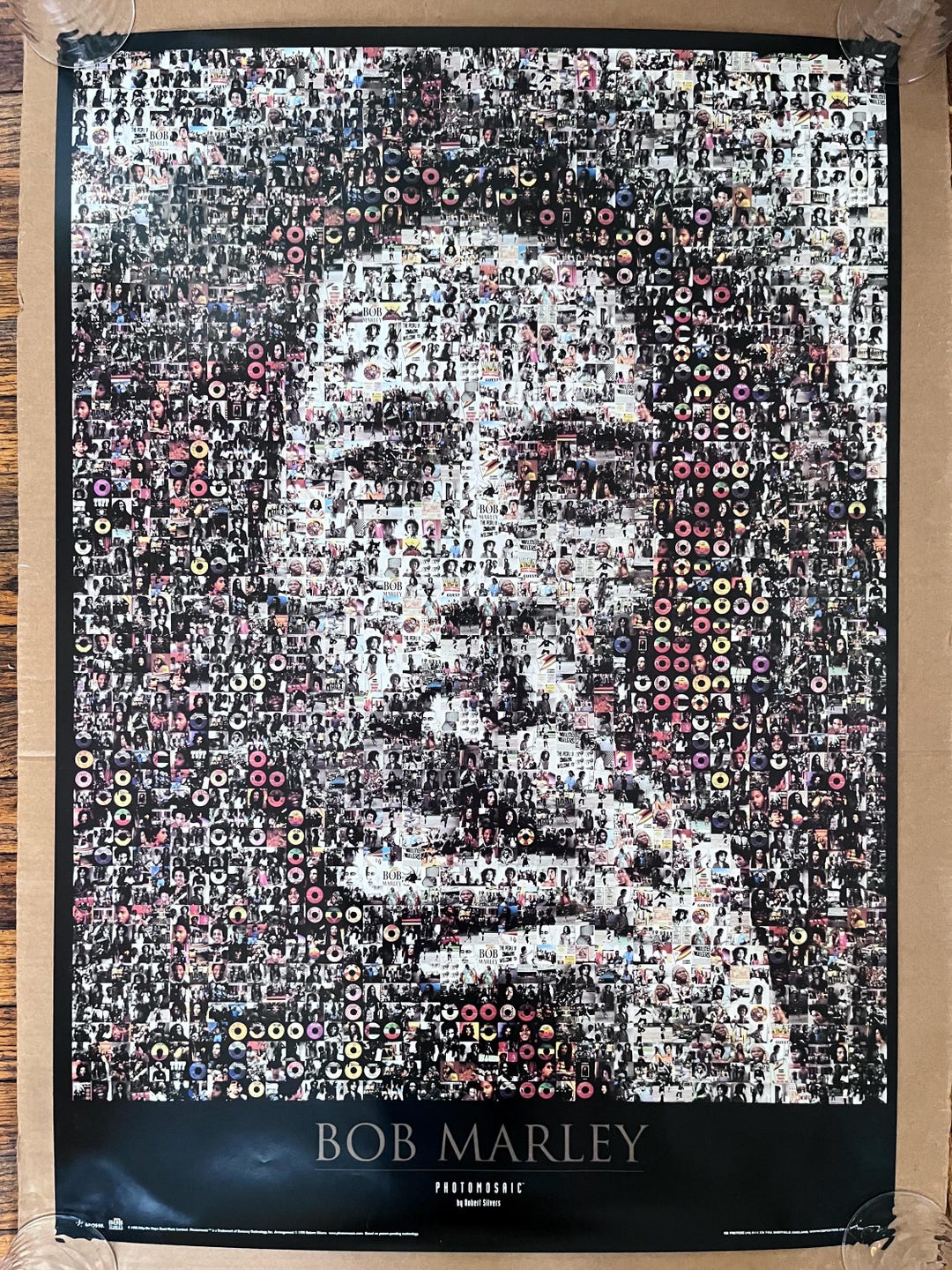 （限定品）BOB MARLEY コラージュポスター フレーム付き 限定品）BOB MARLEY コラージュポスター フレーム付き