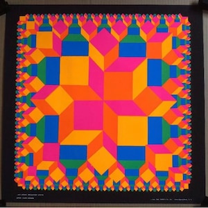 Sistema especulatorio Atómico Original Vintage Blacklight Cartel Third Eye Inc 1968