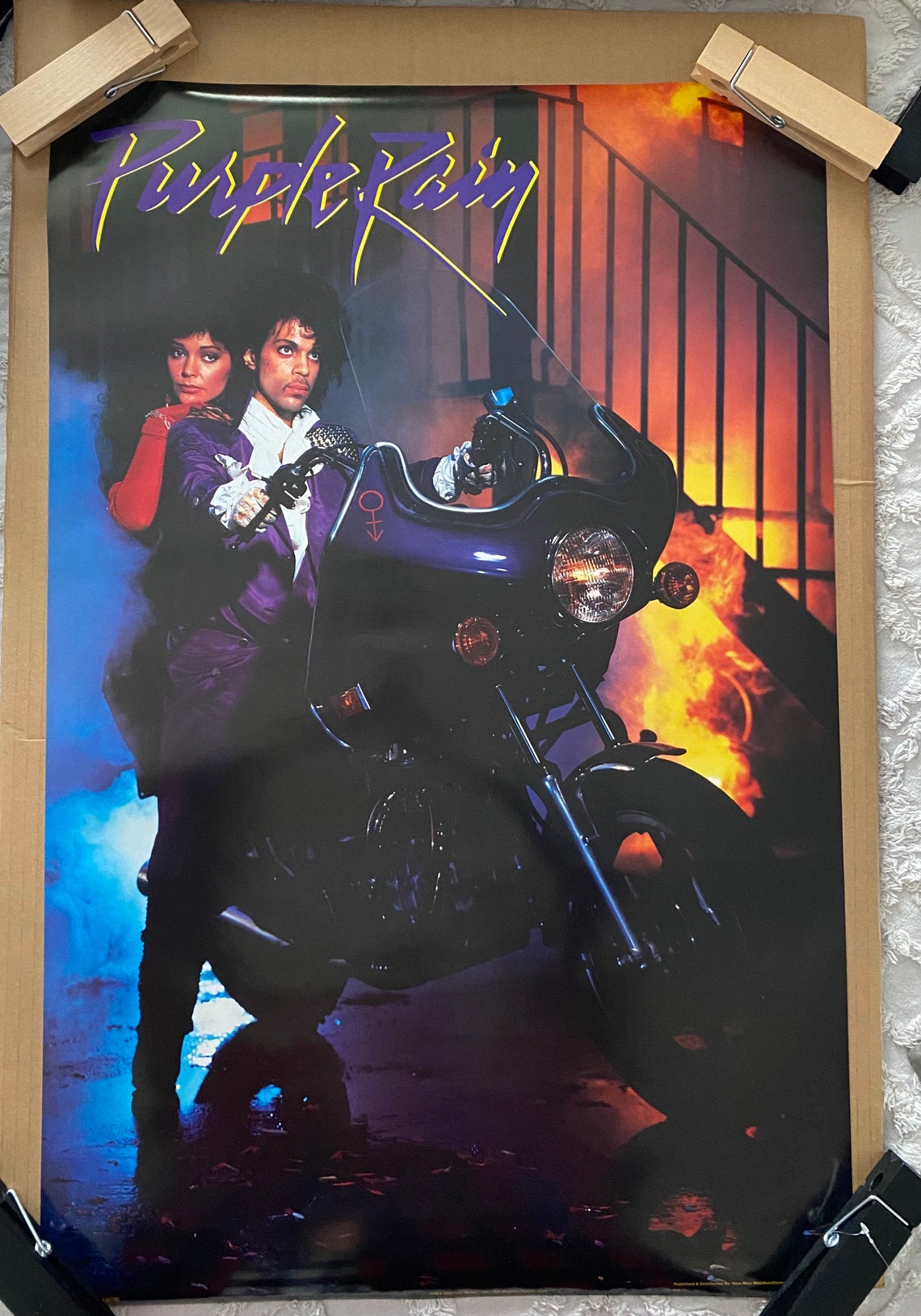 Purple Rain Original Vintage Poster 1980s Etsy UK