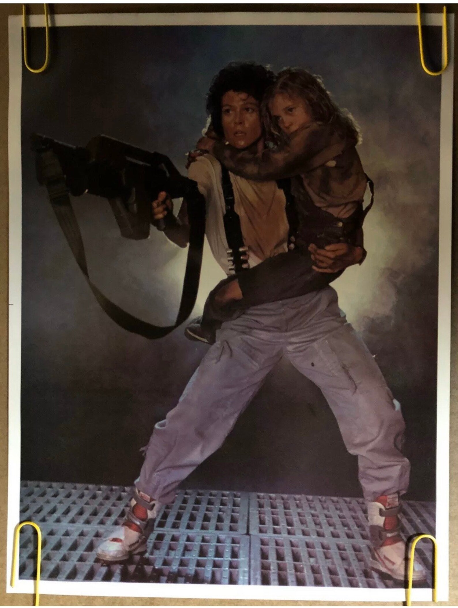 Aliens Movie Vintage Poster Memorabilia Sigourney Weaver Carrie Henn ...