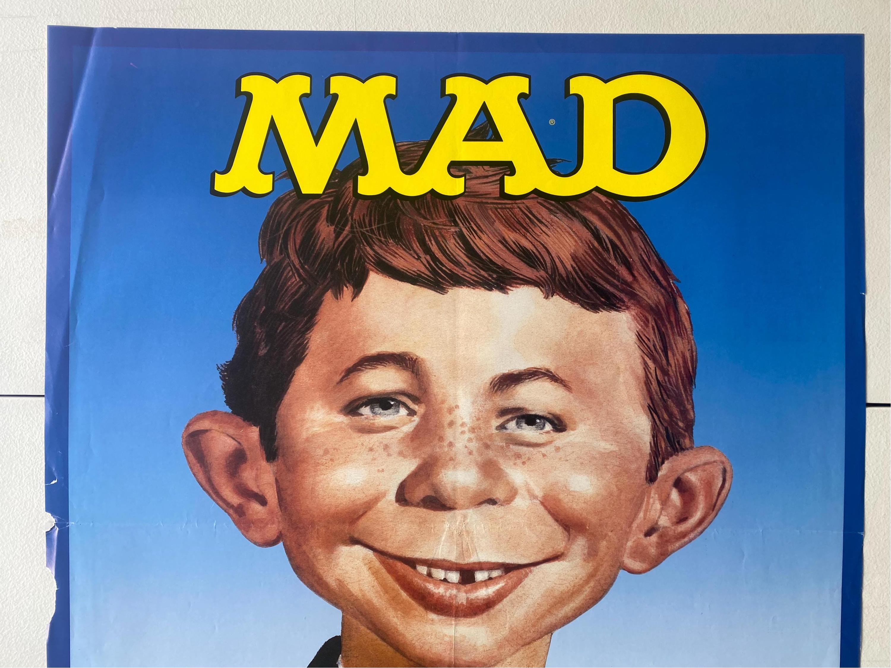 MAD Magazine Original Vintage Poster Alfred E Neuman What Me Worry