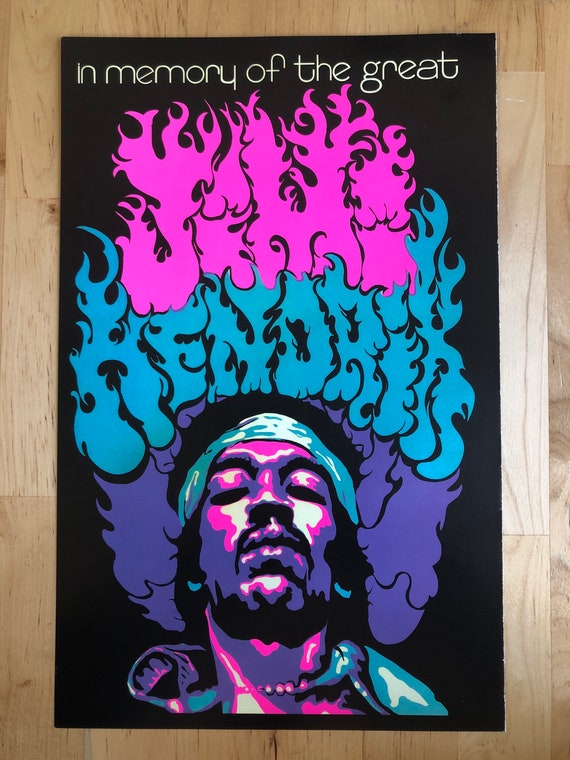 ポスター　ジミ　ヘンドリクス Jimi Hendrix ジミ・ヘンドリックス 額装ポスター 54cmX69cm