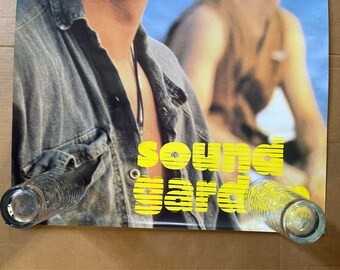 Vintage Poster Soundgarden Chris Cornell 1990s Music Memorabilia