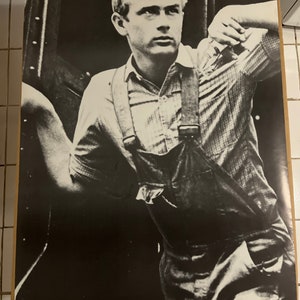 James Dean Vintage Poster Blanco y negro Década de 1960