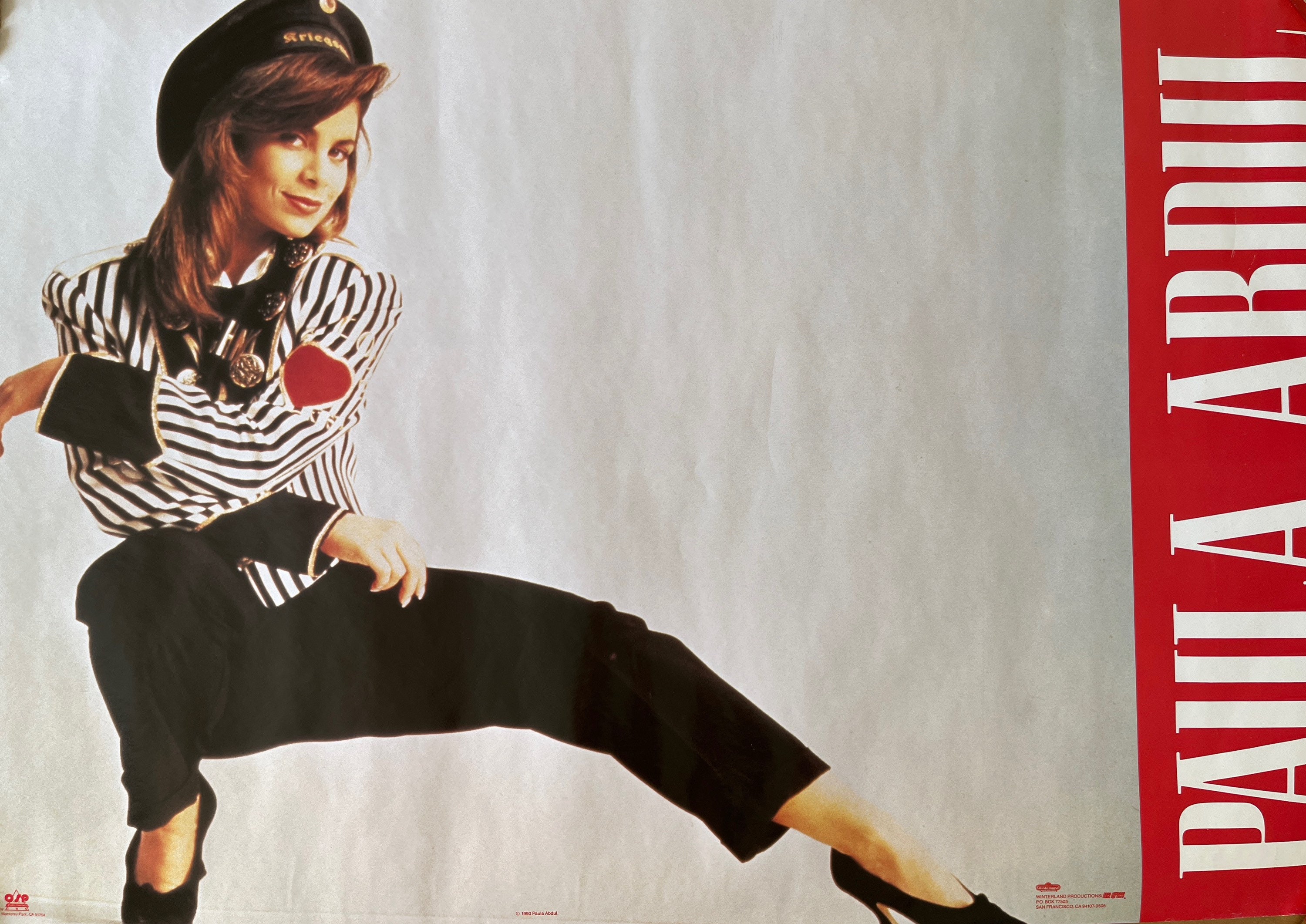 Paula Abdul Vintage Poster Music Memorabilia 1990s Etsy