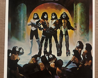 KISS ラブ ガン ヴィンテージ ステッカー ポスター オリジナル 1977