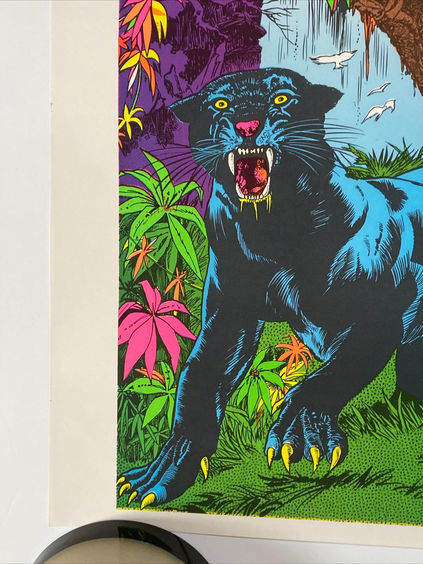 70'sヴィンテージ ブラックライトポスター JUNGLE CAT #136 70'sヴィンテージ ブラックライトポスター JUNGLE CAT #136