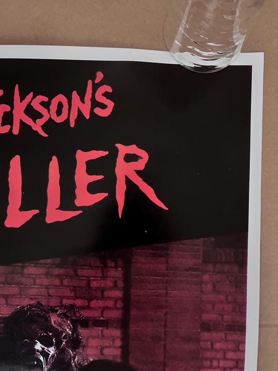 マイケル ジャクソン スリラー ポスター ビンテージ 音楽 記念品