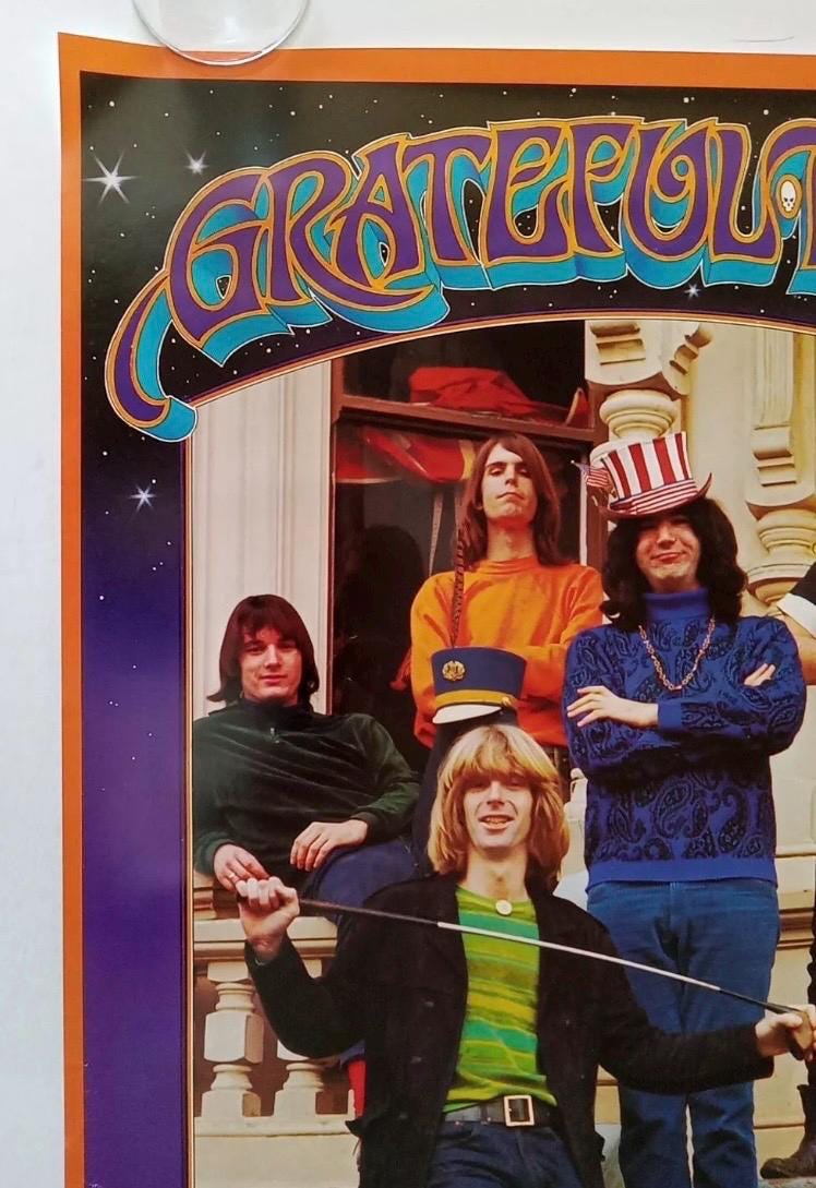 Vintage Original the Grateful Dead Seven Ten Ashbury 1967 Poster