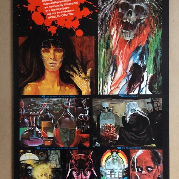 Vintage Poster Night Gallery 1970s TV Series Monster Horror Scary Devil