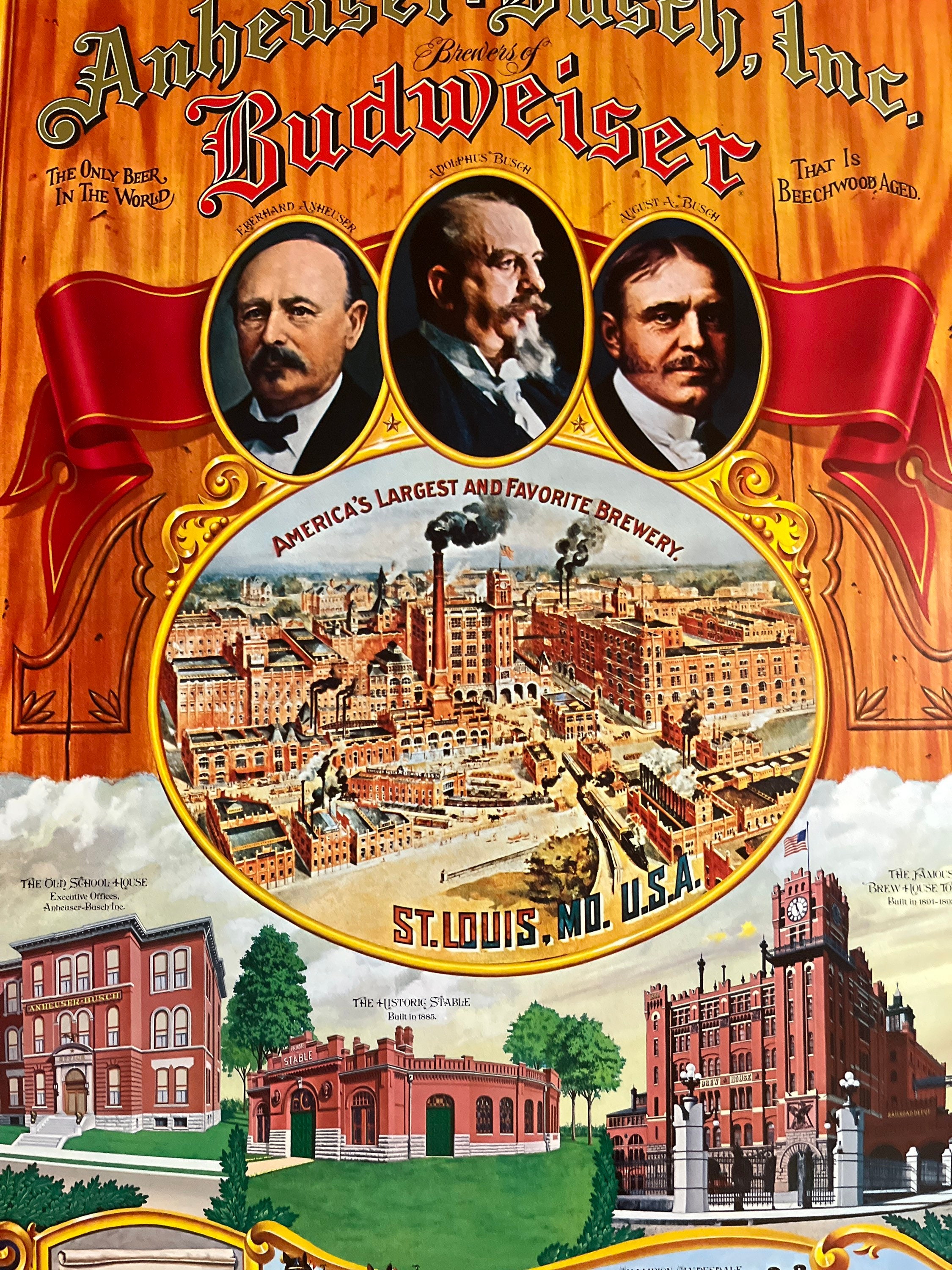 Budweiser Beer Poster Vintage - Etsy