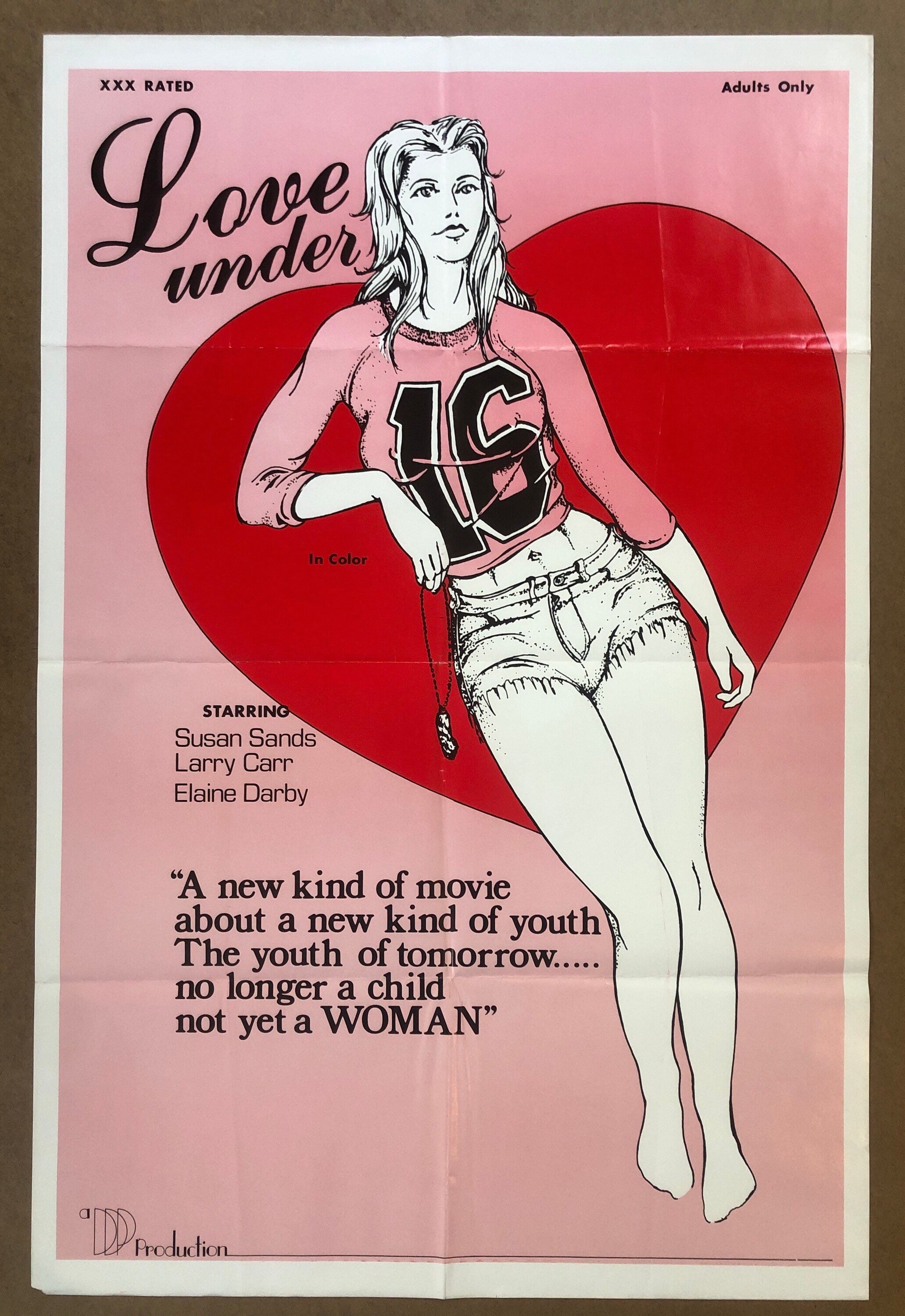 Buy Love Under 16 Vintage Xxx Movie Poster Sixteen 1970s Adult Only Porn  Porno Online in India - Etsy