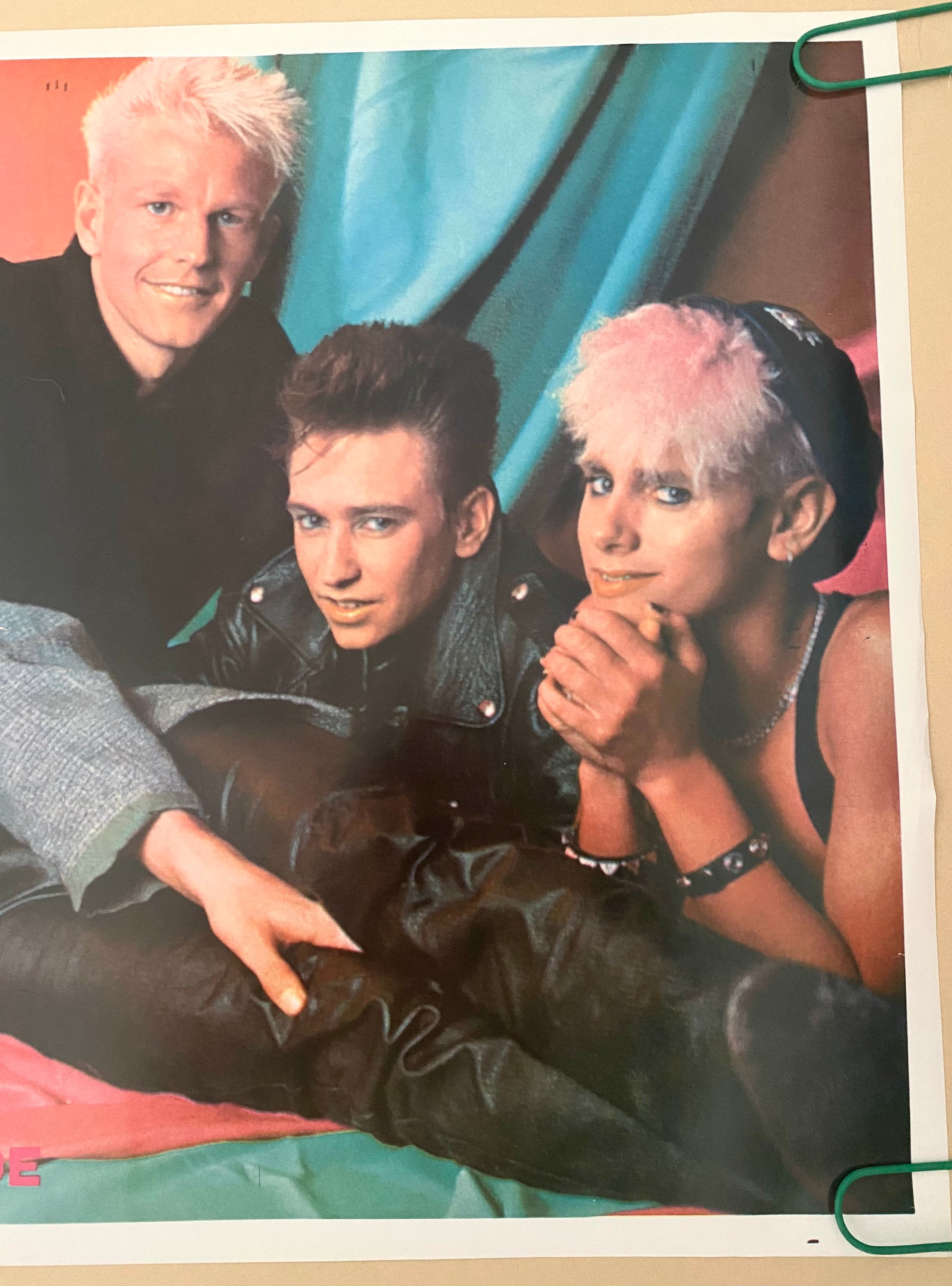 Vintage Poster Depeche Mode 1980s Music Memorabilia Pinup Etsy