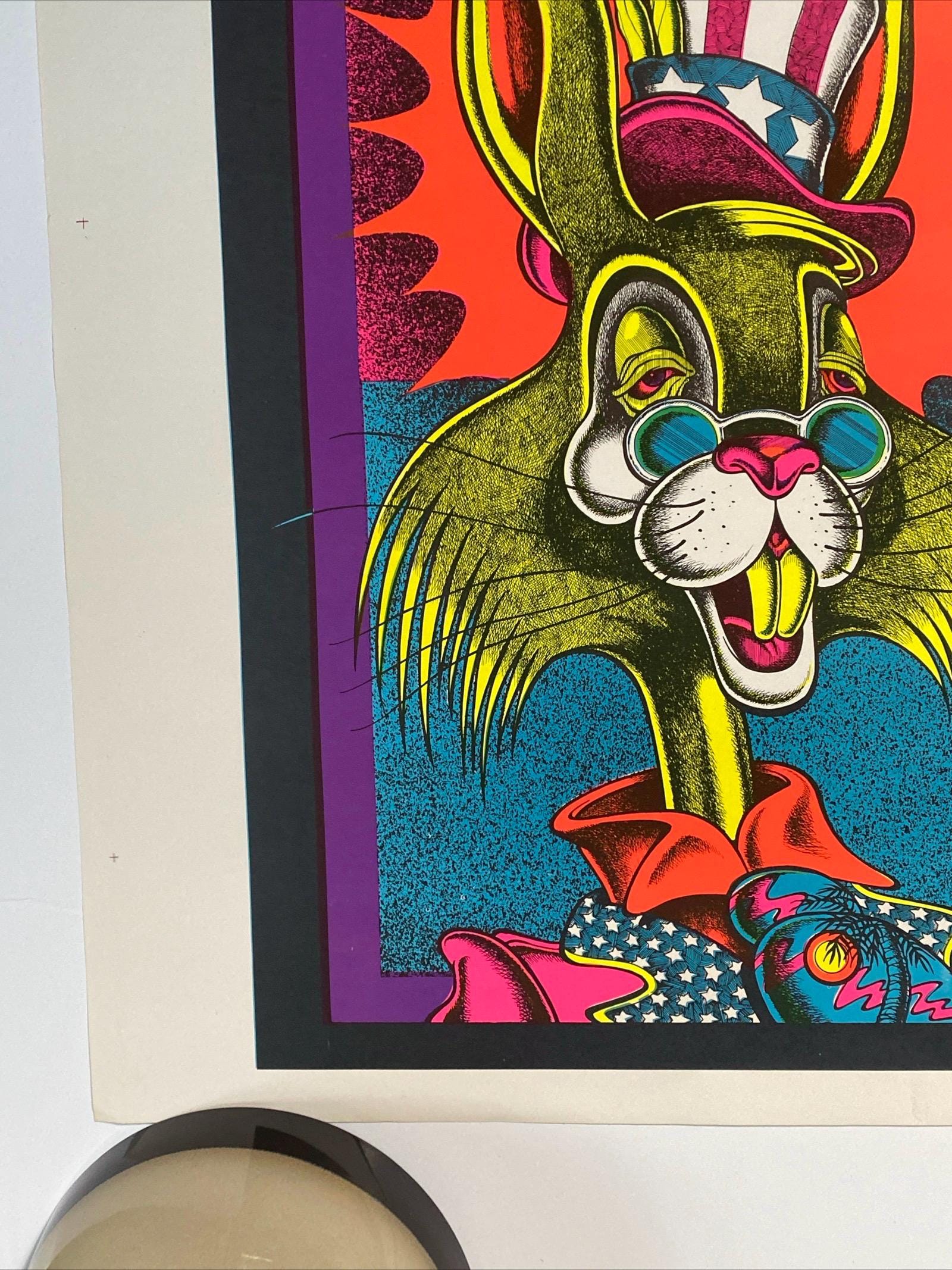 Enjoy Today Blacklight Poster Vintage Original Joe Petagno III