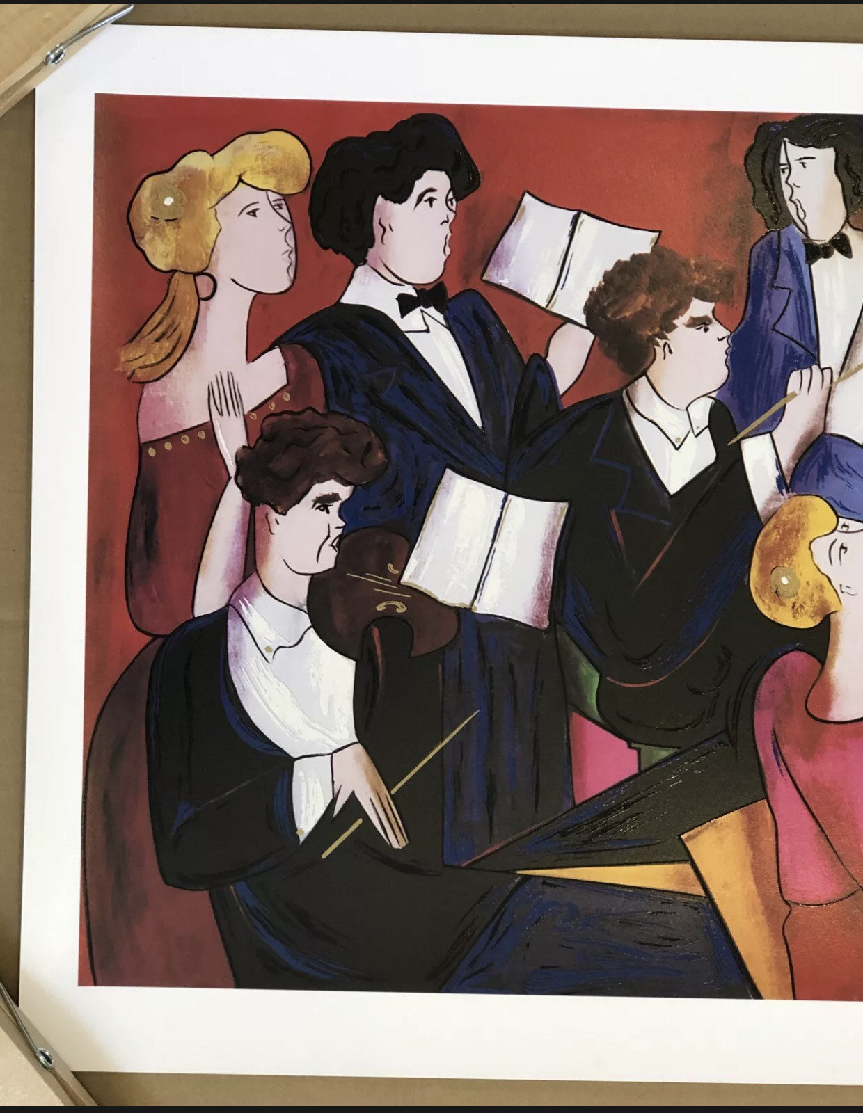 リンダ・ル・キンフ アコード セリオ リトグラフ サイン入り プレート