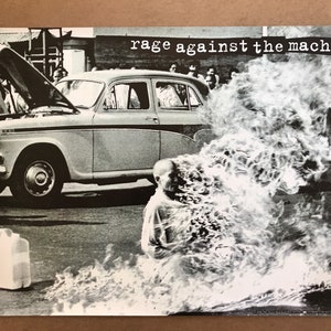 Vintage Original 1990s Rage Against the Machine Poster 1992 Sony