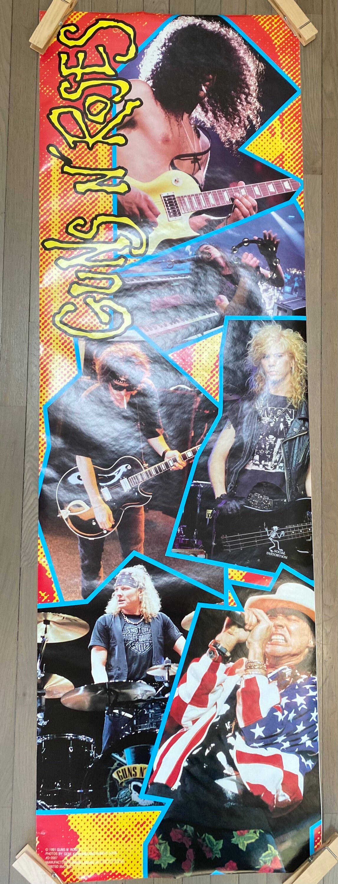 Guns N Roses 1991 Rock and Roll Collage Original Vintage Poster - Etsy