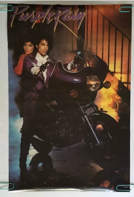 Prince Purple Rain Vintage Poster Promo Pin-up 1984 Movie