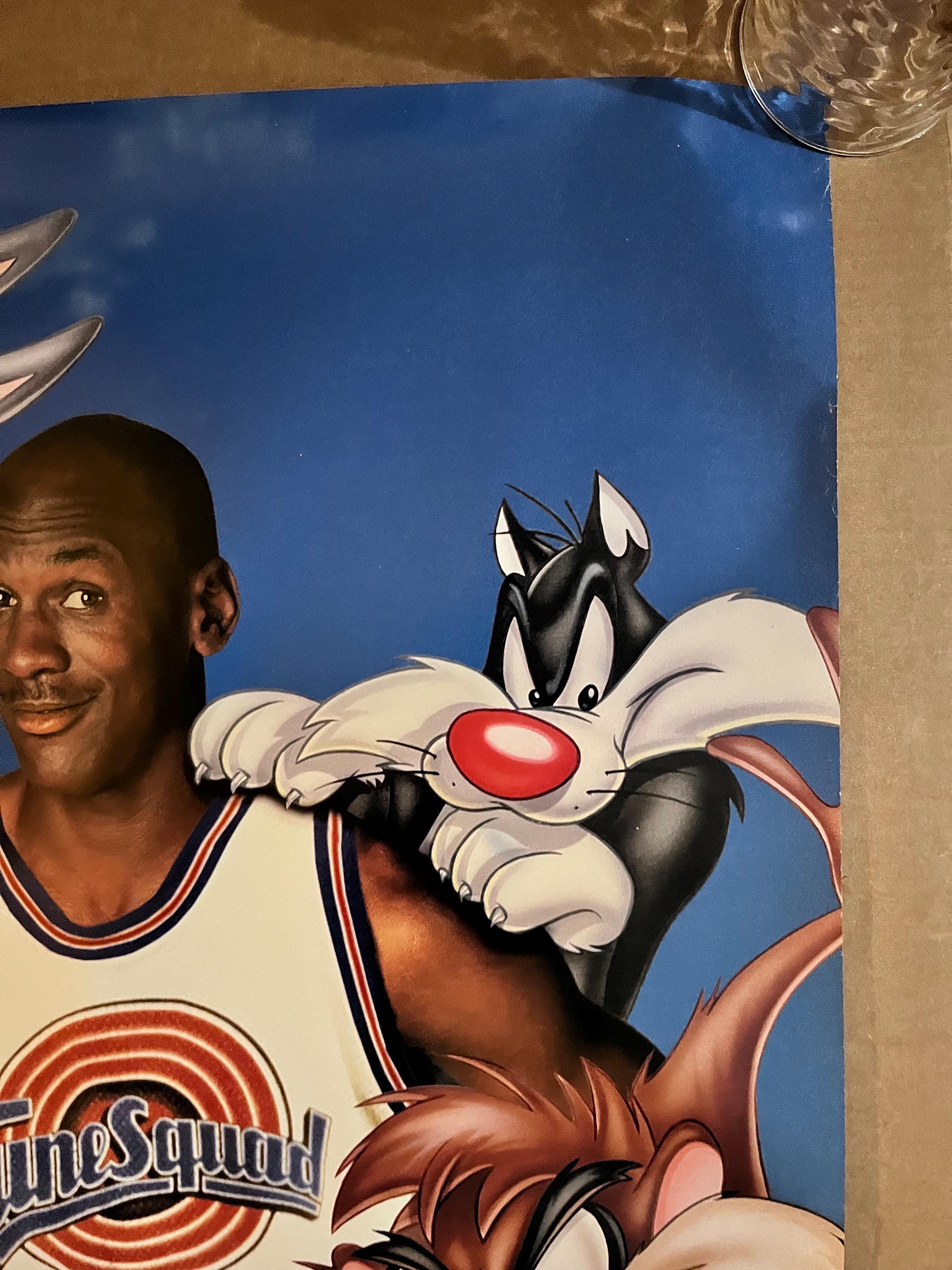Space Jam Vintage Poster Michael Jordan Basketball Movie Bugs