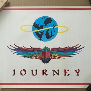 Póster con el logotipo de Vintage Journey original de los años 80